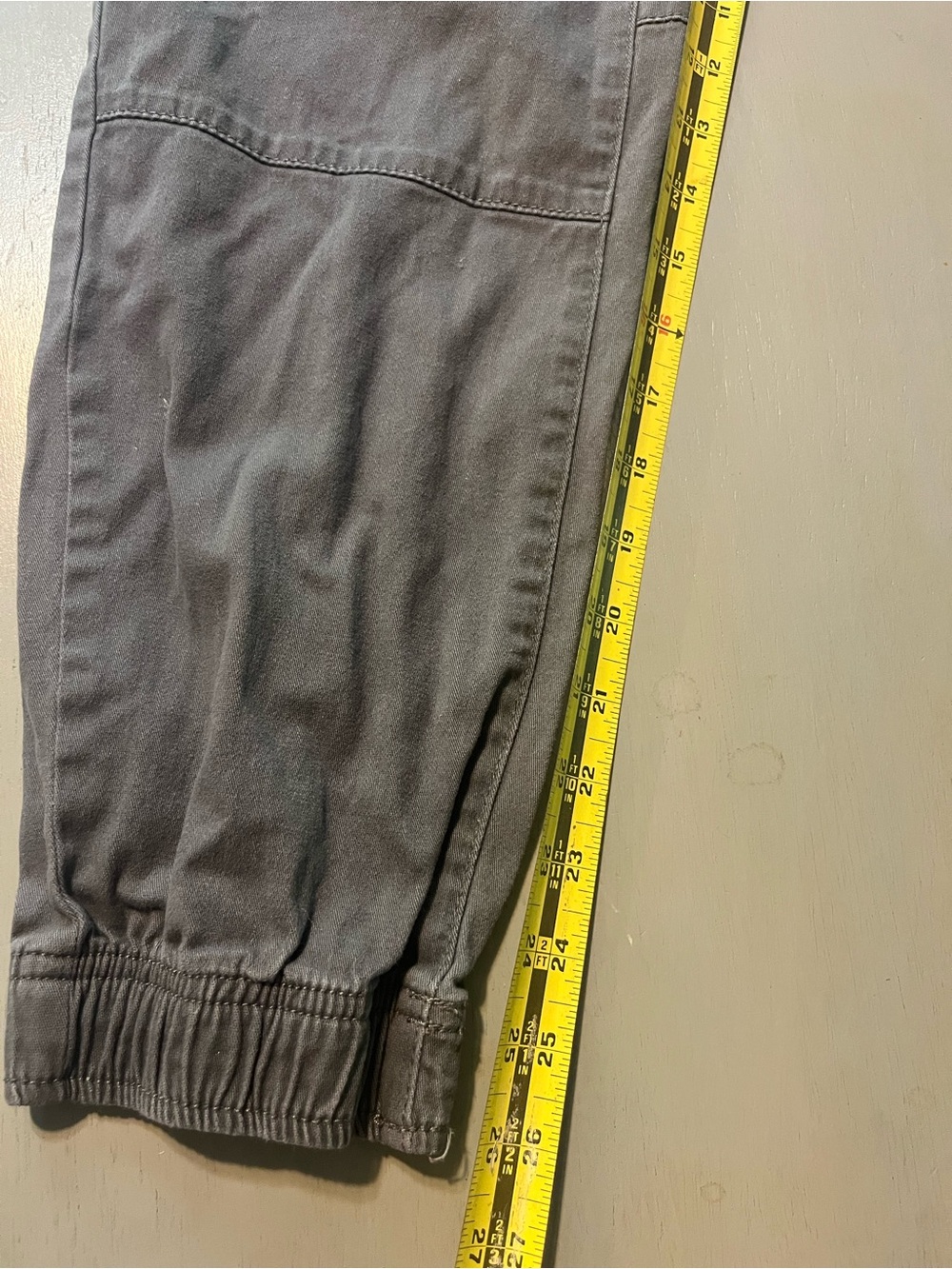 Plugged Moto Jogger Pants Men's Size M (32-34) Grey Elastic Waist & Cuff Biker - Picture 3 of 8